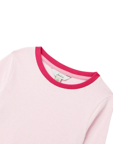 Joules Pascal Long Sleeve Top - Pink Stripe