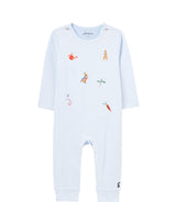 Joules Peter Rabbit Gracie Babygrow - Light Blue Stripe*
