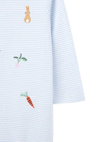 Joules Peter Rabbit Gracie Babygrow - Light Blue Stripe*