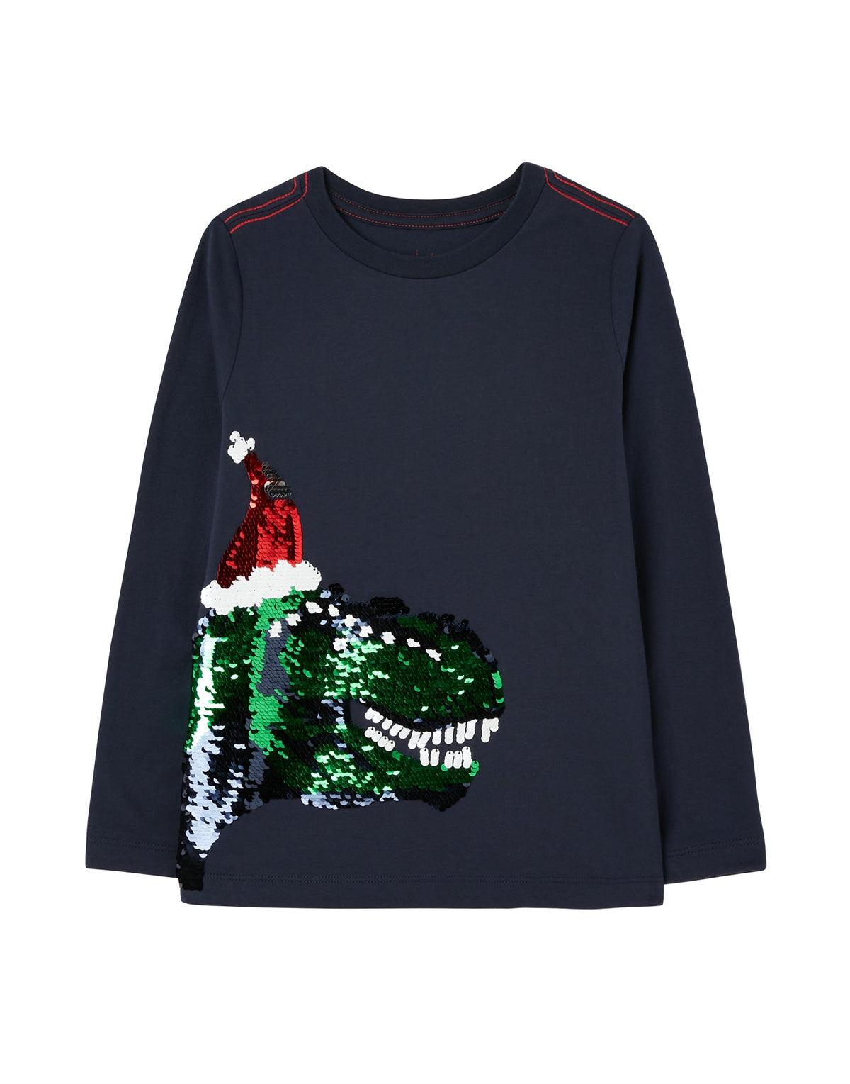 Joules Jack Long Sleeve T-Shirt - Navy Festive Dino