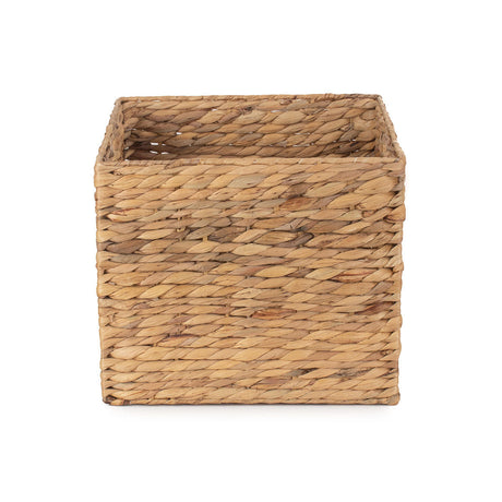 Small Water Hyacinth Square Storage Basket