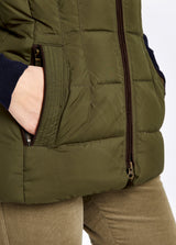 Dubarry Spiddal Qulted Gilet - Olive