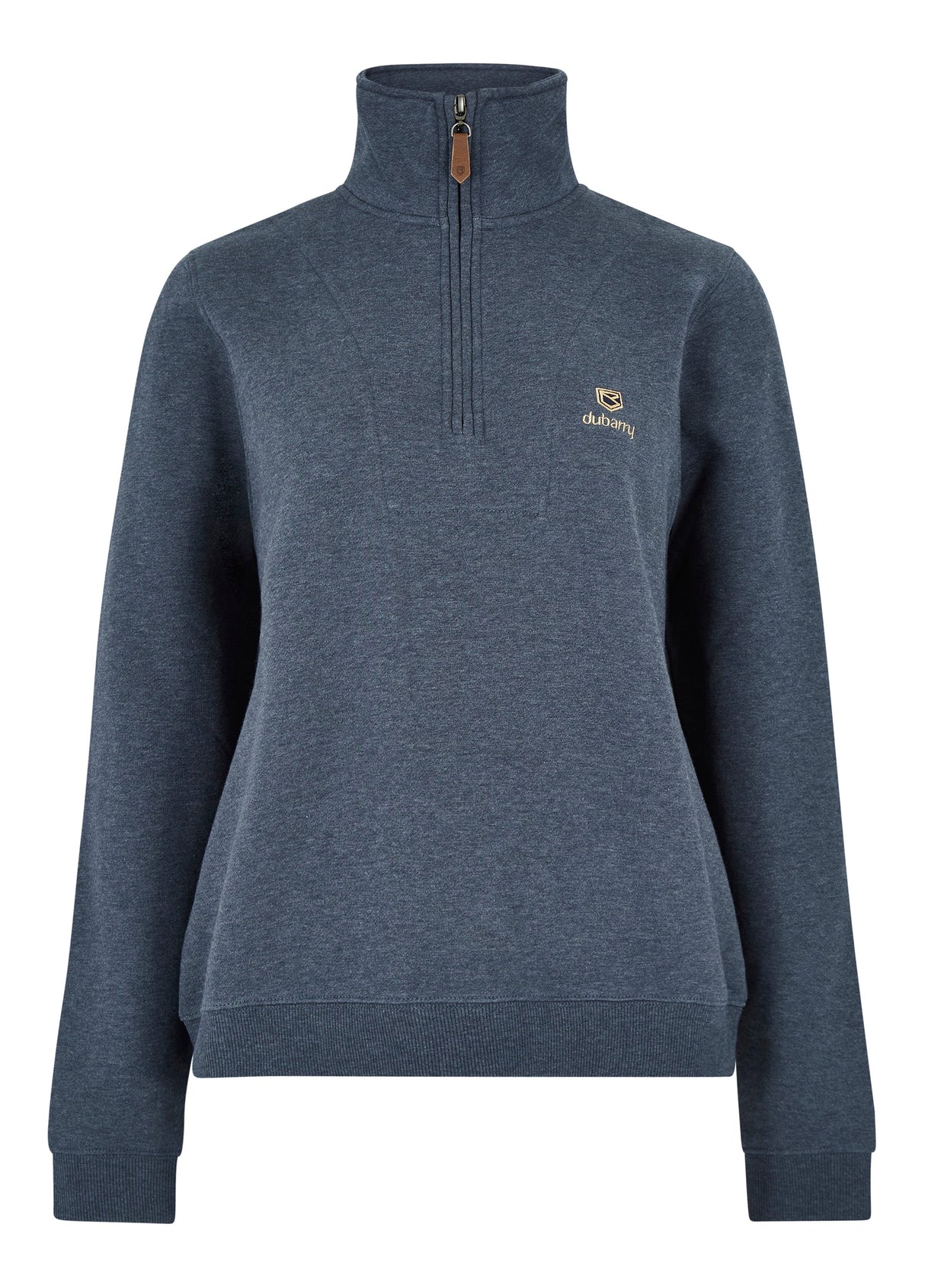 Dubarry Castlemartyr Women's Quarter Zip Sweatshirt - Denim