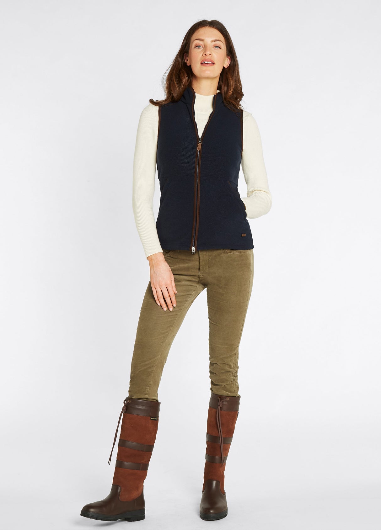 Dubarry Women's Carbury Fleece Gilet - Navy