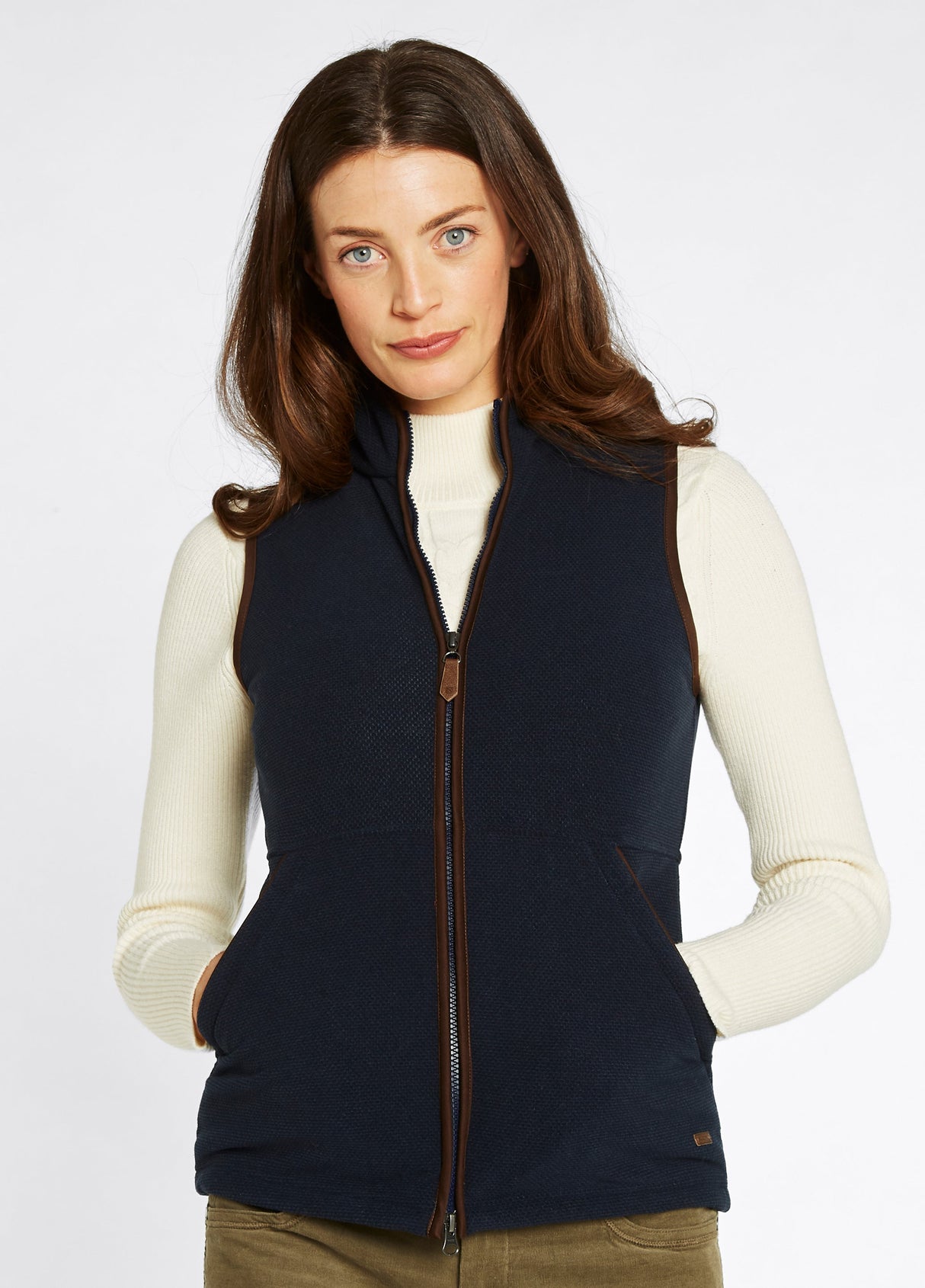 Dubarry Women's Carbury Fleece Gilet - Navy