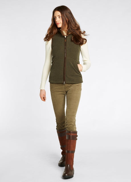 Dubarry Women's Carbury Fleece Gilet - Olive