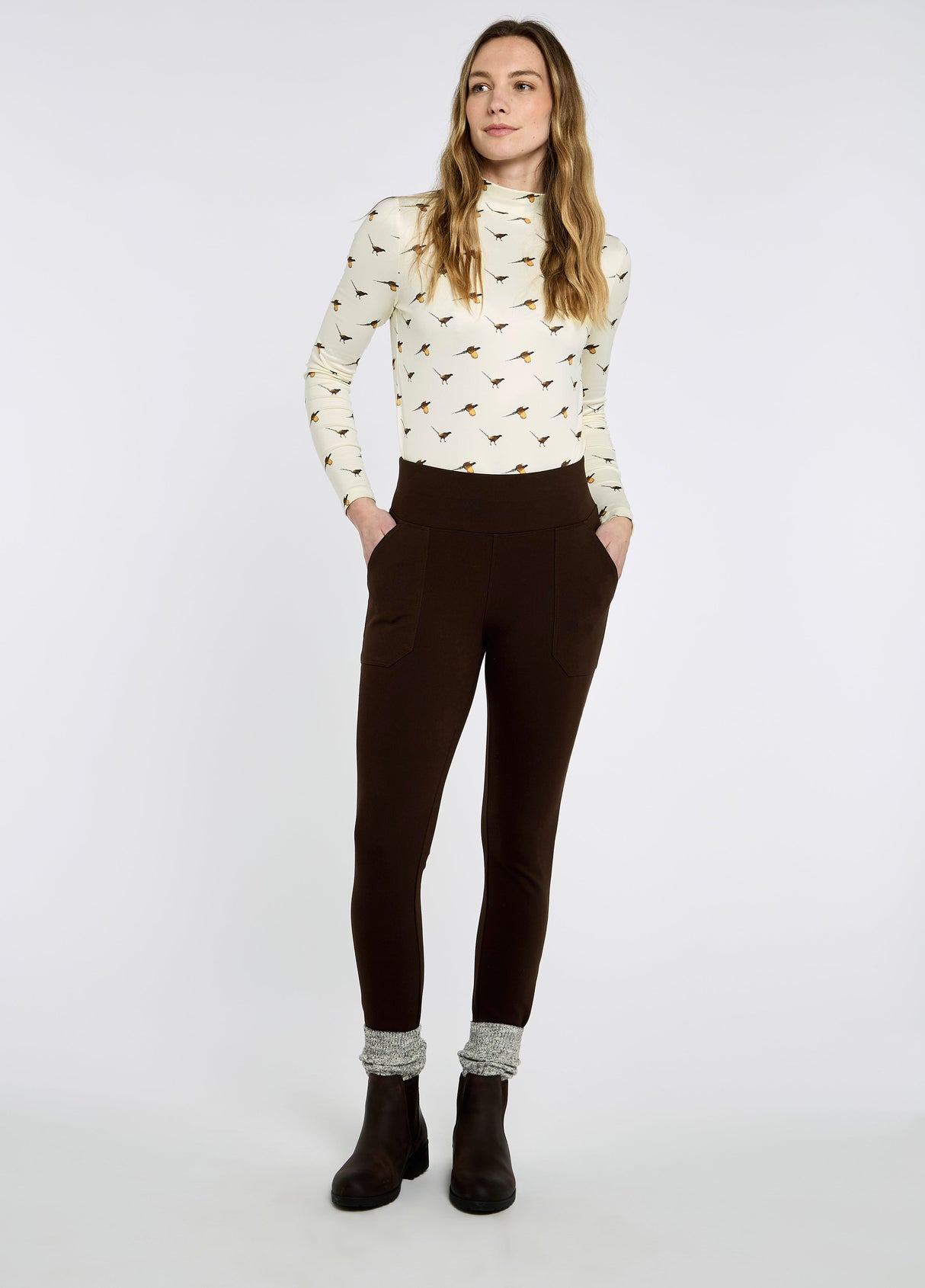 Dubarry Pepperwort Women's water repellent leggings - Bourbon