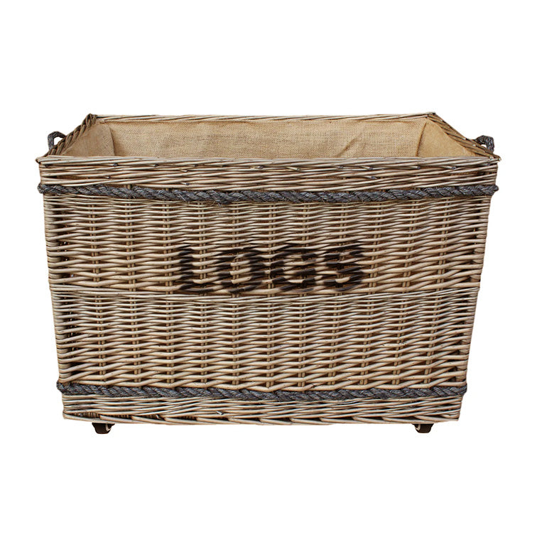 Jumbo "LOGS" Basket with Wheels