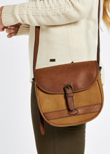 Dubarry Clara Ladies Leather Saddle bag - Brown