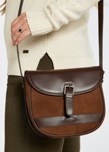 Dubarry Clara Ladies Leather Saddle bag - Walnut