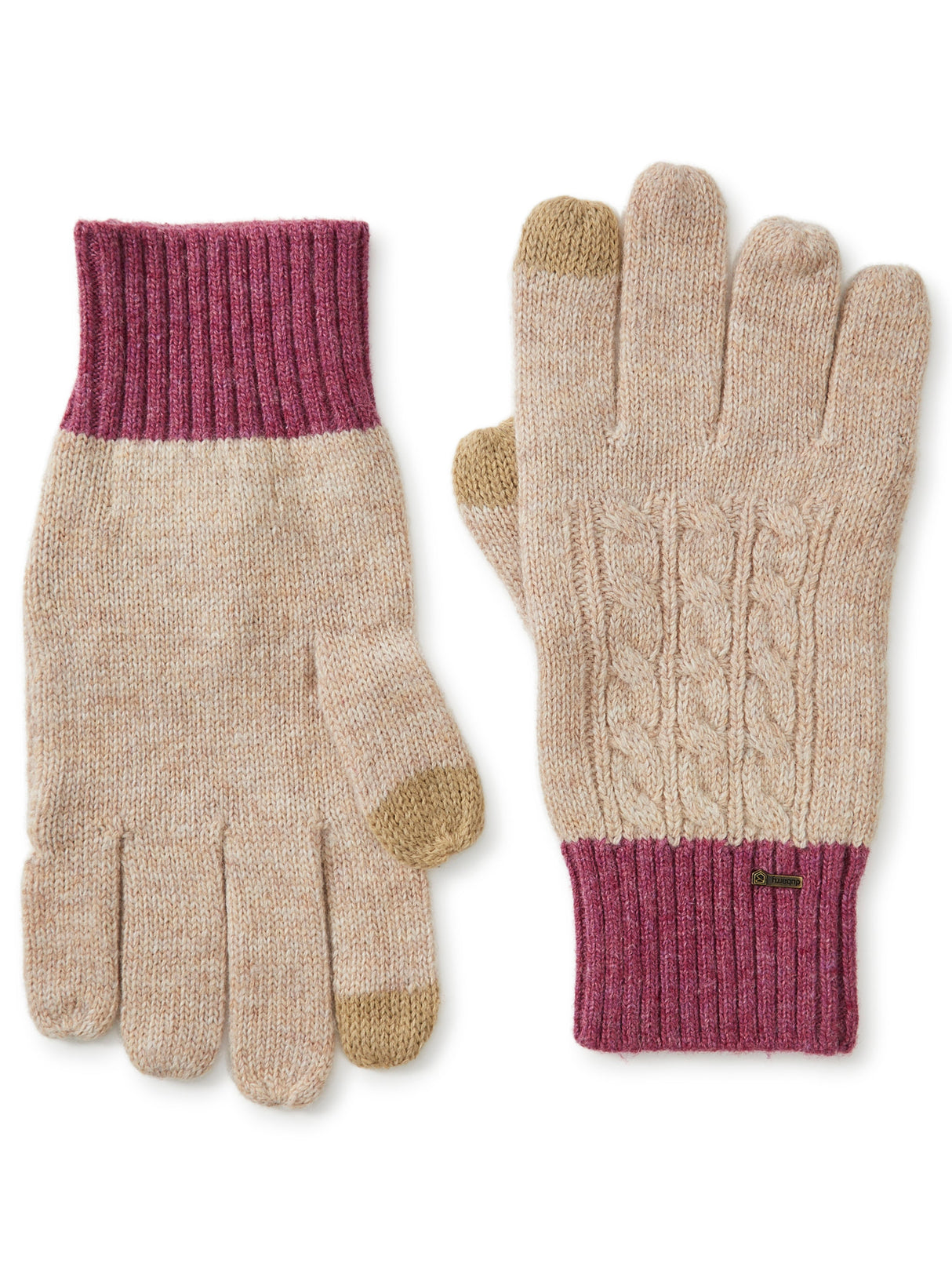 Dubarry Ballyhide Knitted Gloves - Oat