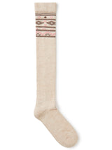 Dubarry Rolestown Fair Isle Alpaca socks - Oat