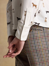 Joules X Eleanor Tomlinson Jersey Shirt - Cream Dogs