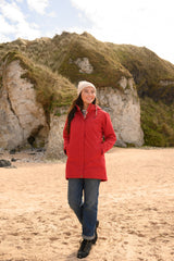 Lighthouse Scarlet Ladies Coat - Red