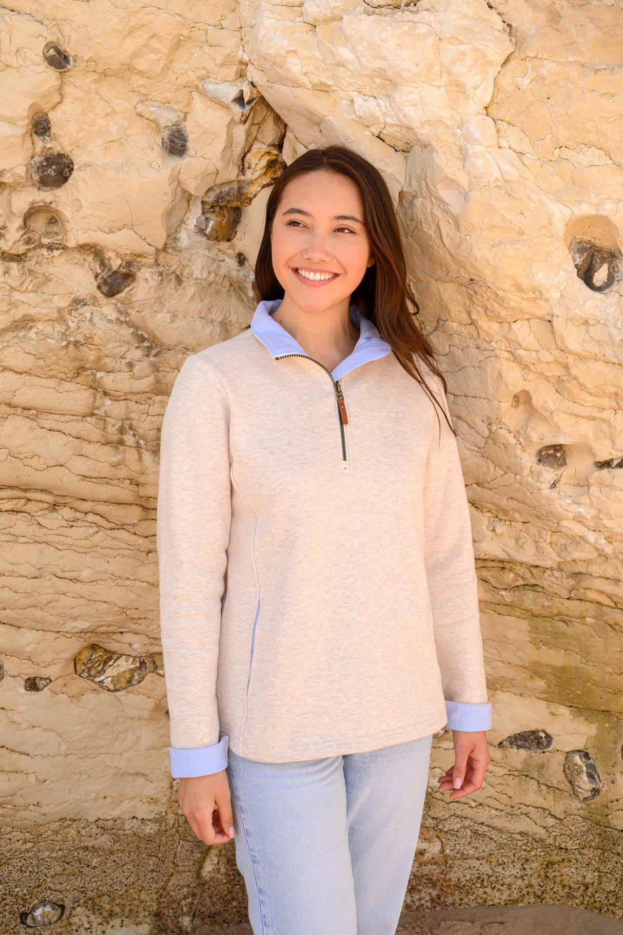 Lighthouse Ladies Shore Jersey - Oatmeal