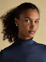 Joules Amy Frill Neck - Navy