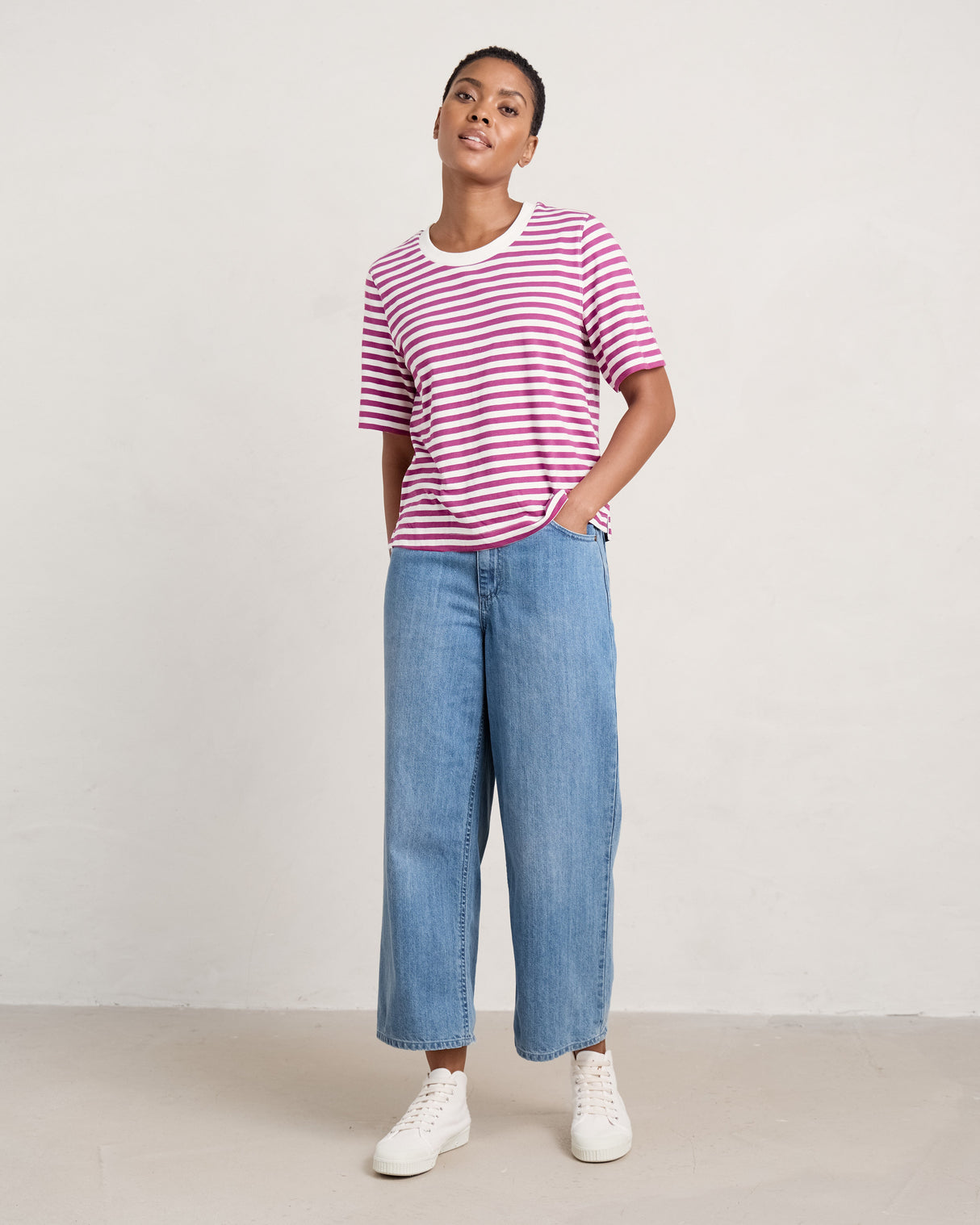 Seasalt Barnes Crops - Light Wash Rain Slub