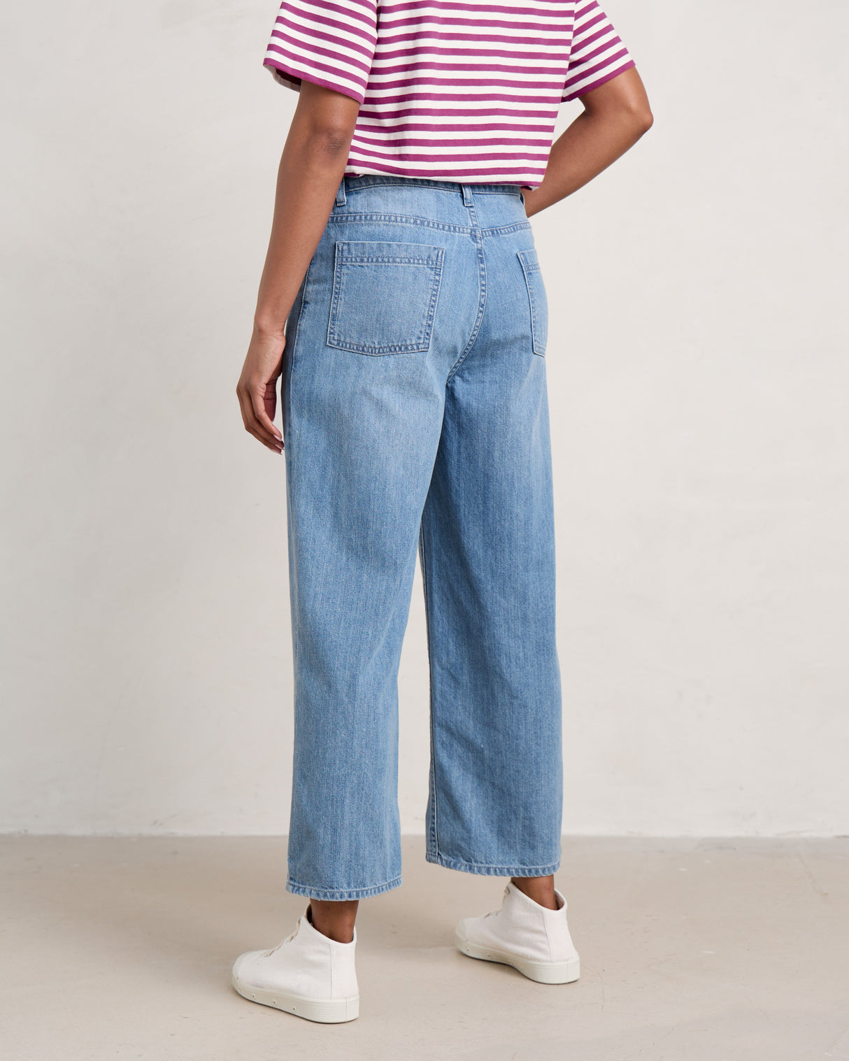 Seasalt Barnes Crops - Light Wash Rain Slub