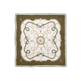 Hicks & Brown The Melford Silk Scarf in Olive Green