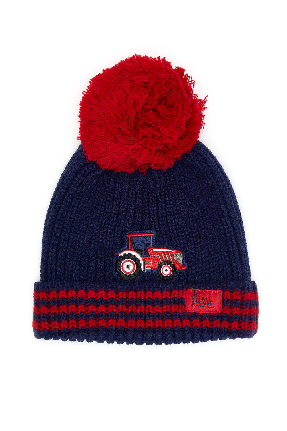 Lighthouse Bobbie Hat - Red Tractor & Stripes