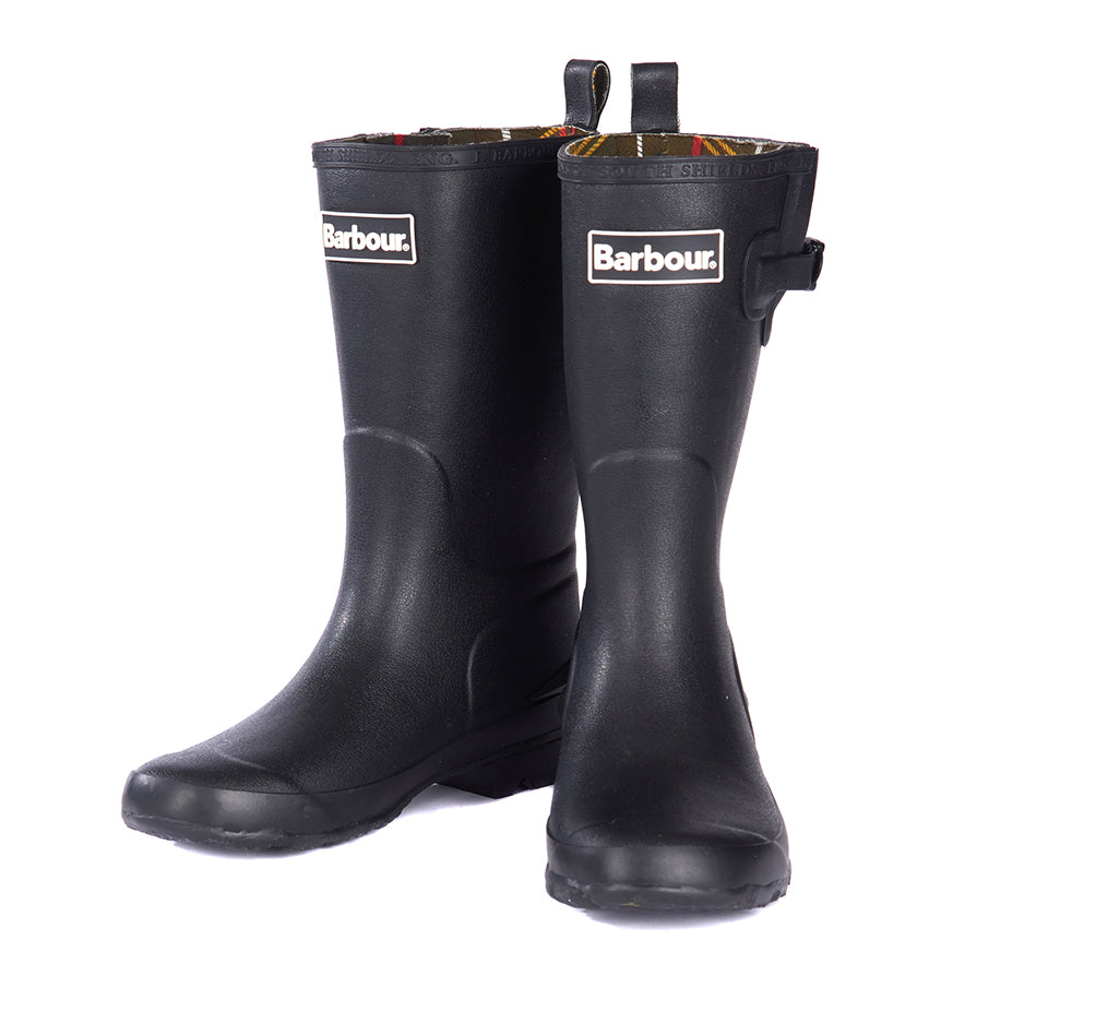 Barbour Childrens Simonside Wellington Boots - Black