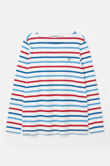 Lighthouse Ladies Causeway Top - Red Teal Stripe