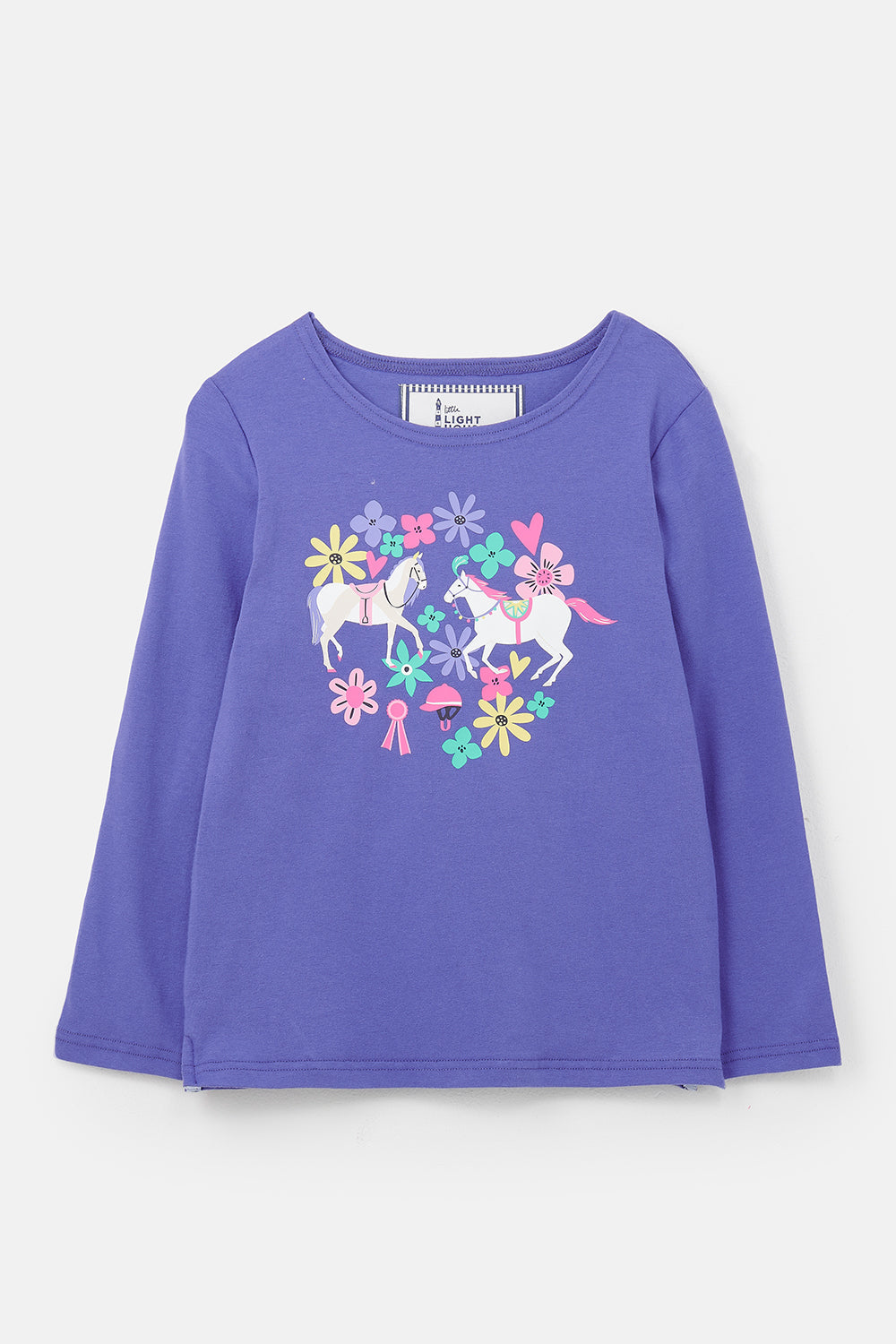 Lighthouse Causeway L/S Top - Horse Print