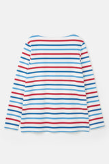 Lighthouse Ladies Causeway Top - Red Teal Stripe