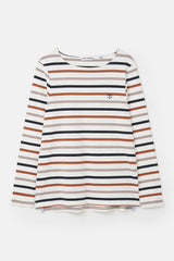 Lighthouse Ladies Causeway Top - Rust Mocha Black Stripe