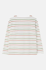 Lighthouse Ladies Causeway II Top - Sea Kelp/Rust Stripe
