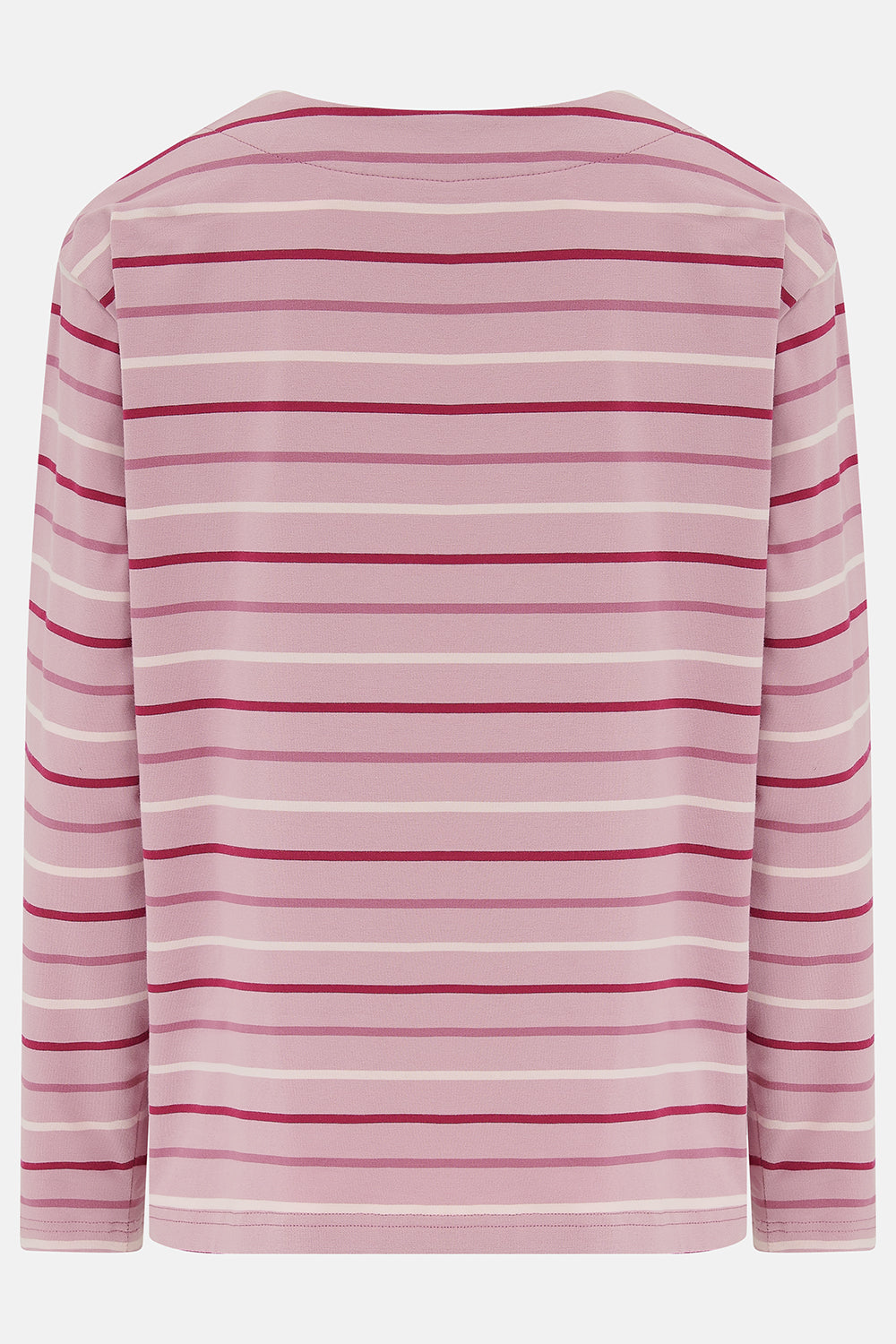 Lighthouse Causeway Top - Wild Rose Pink Berry Stripe