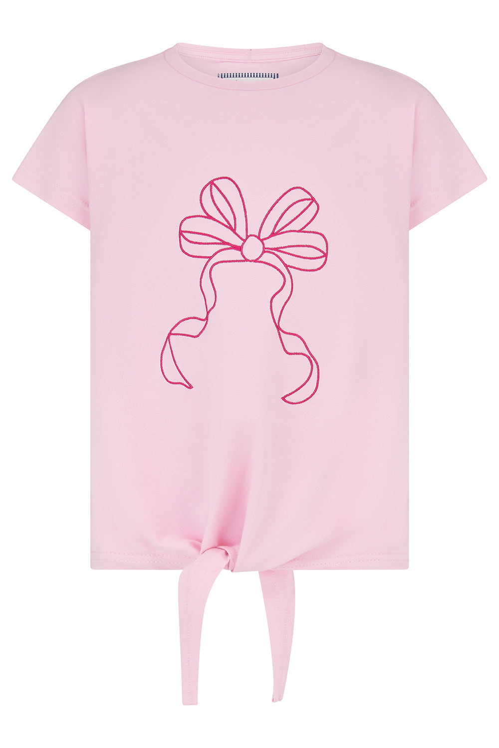 Lighthouse Causeway Tie Top - Pink Bow