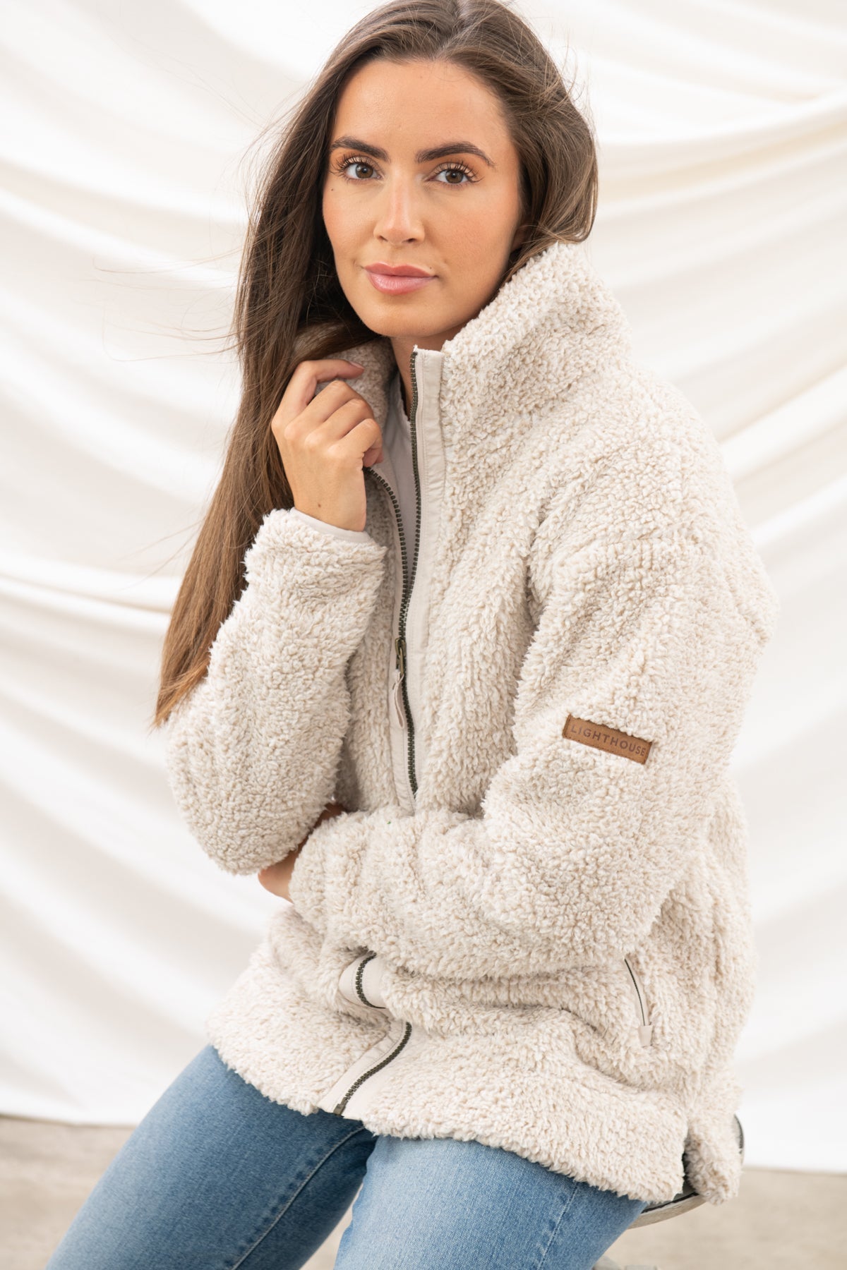 Lighthouse Ladies Coast Fleece - Irish Cream Marl