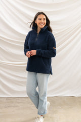 Lighthouse Ladies Coast Half Zip Fleece - Navy