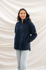 Lighthouse Ladies Coast Half Zip Fleece - Navy