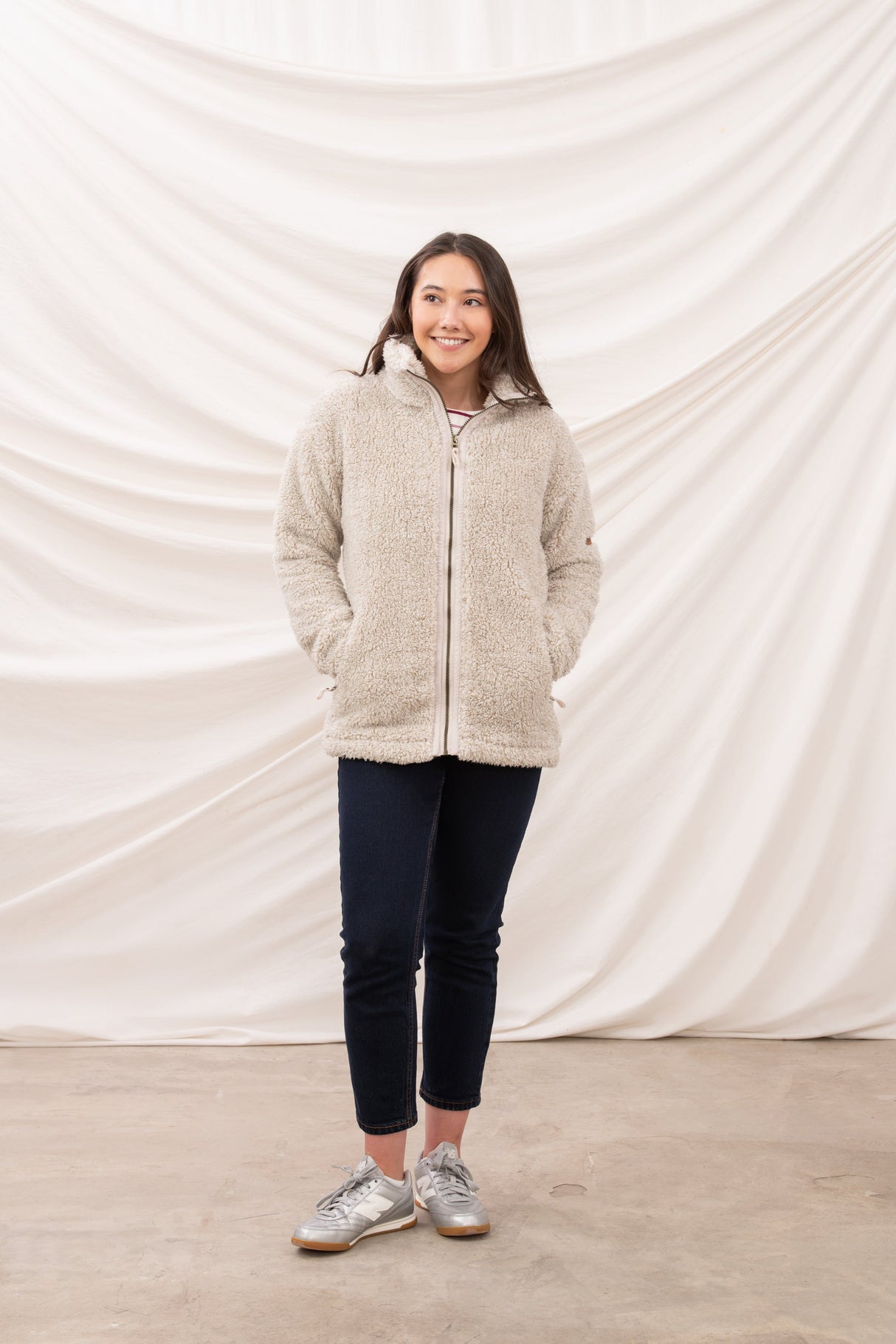 Lighthouse Ladies Cobh Full Zip Fleece - Irish Cream