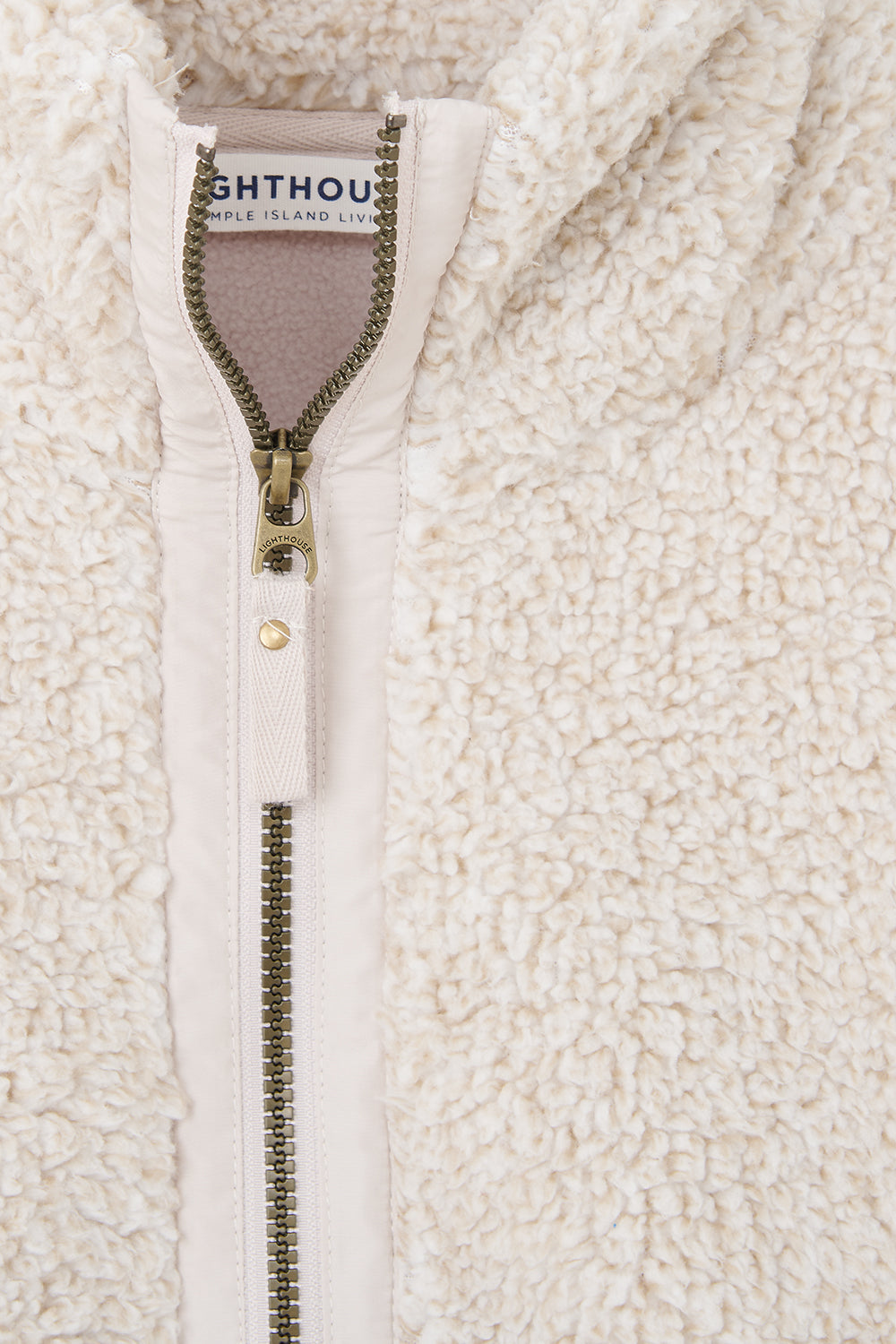 Lighthouse Ladies Cobh Full Zip Fleece - Irish Cream