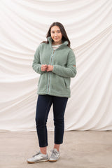 Lighthouse Ladies Cobh Full Zip Fleece - Sage