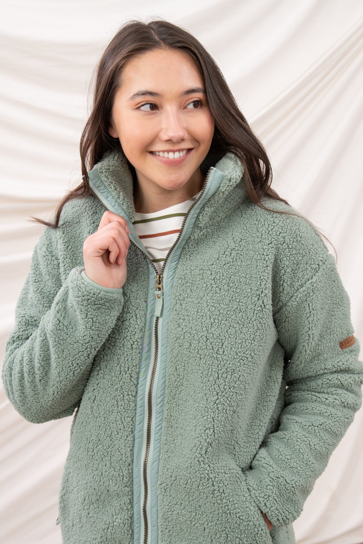 Lighthouse Ladies Cobh Full Zip Fleece - Sage