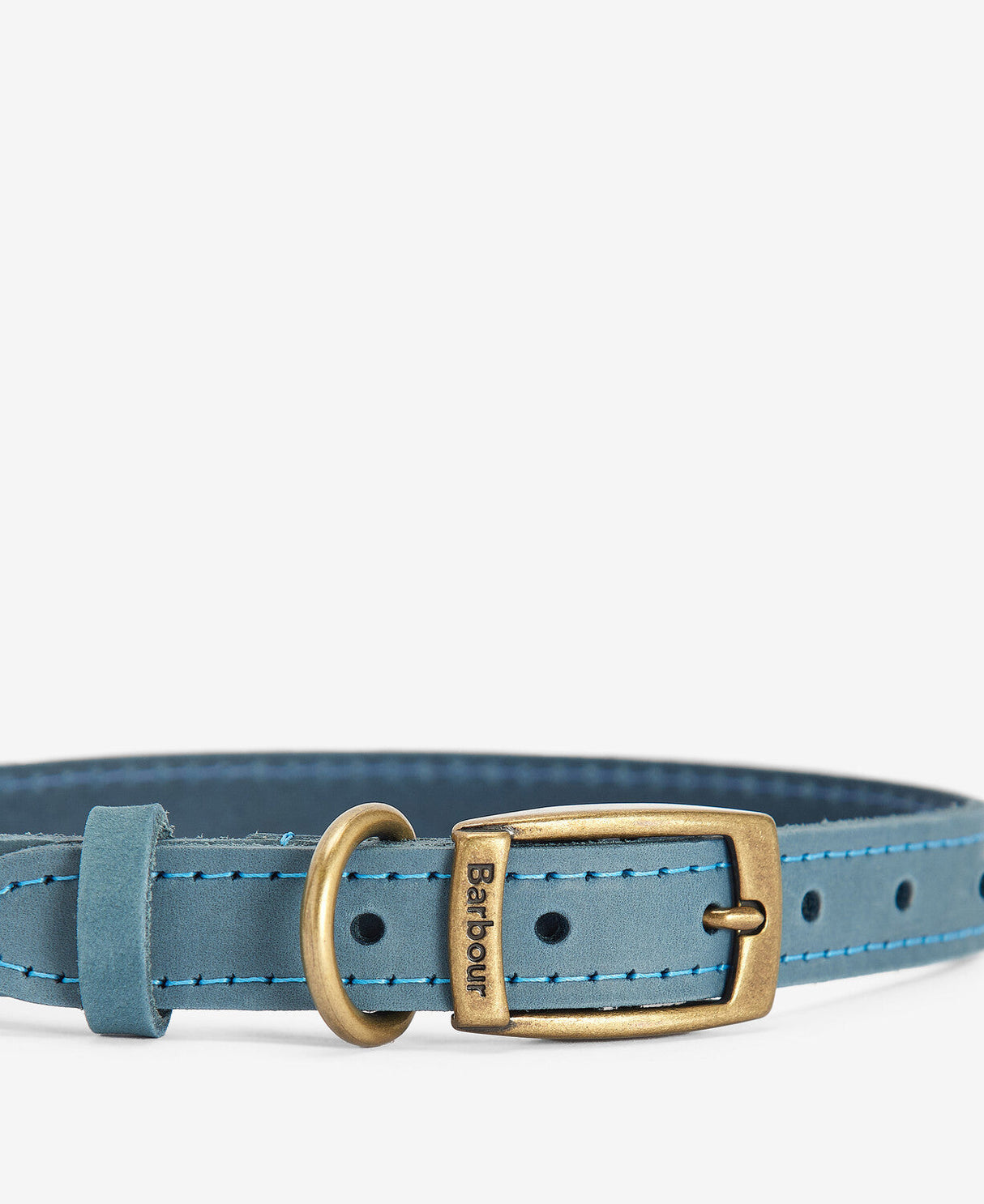 Barbour Leather Dog Collar - Blue