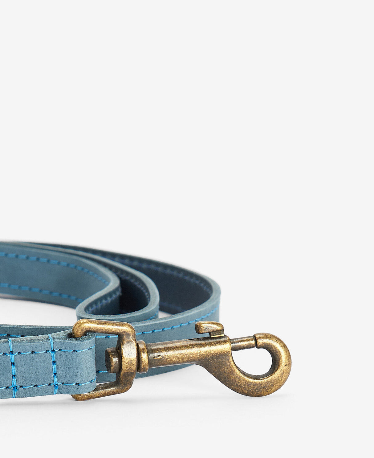 Barbour Leather Dog Lead - Blue