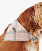 Barbour Tartan Dog Bandana - Taupe/Pink Tartan