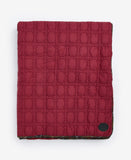 Barbour Dog Bone Quilted Blanket - Cranberry