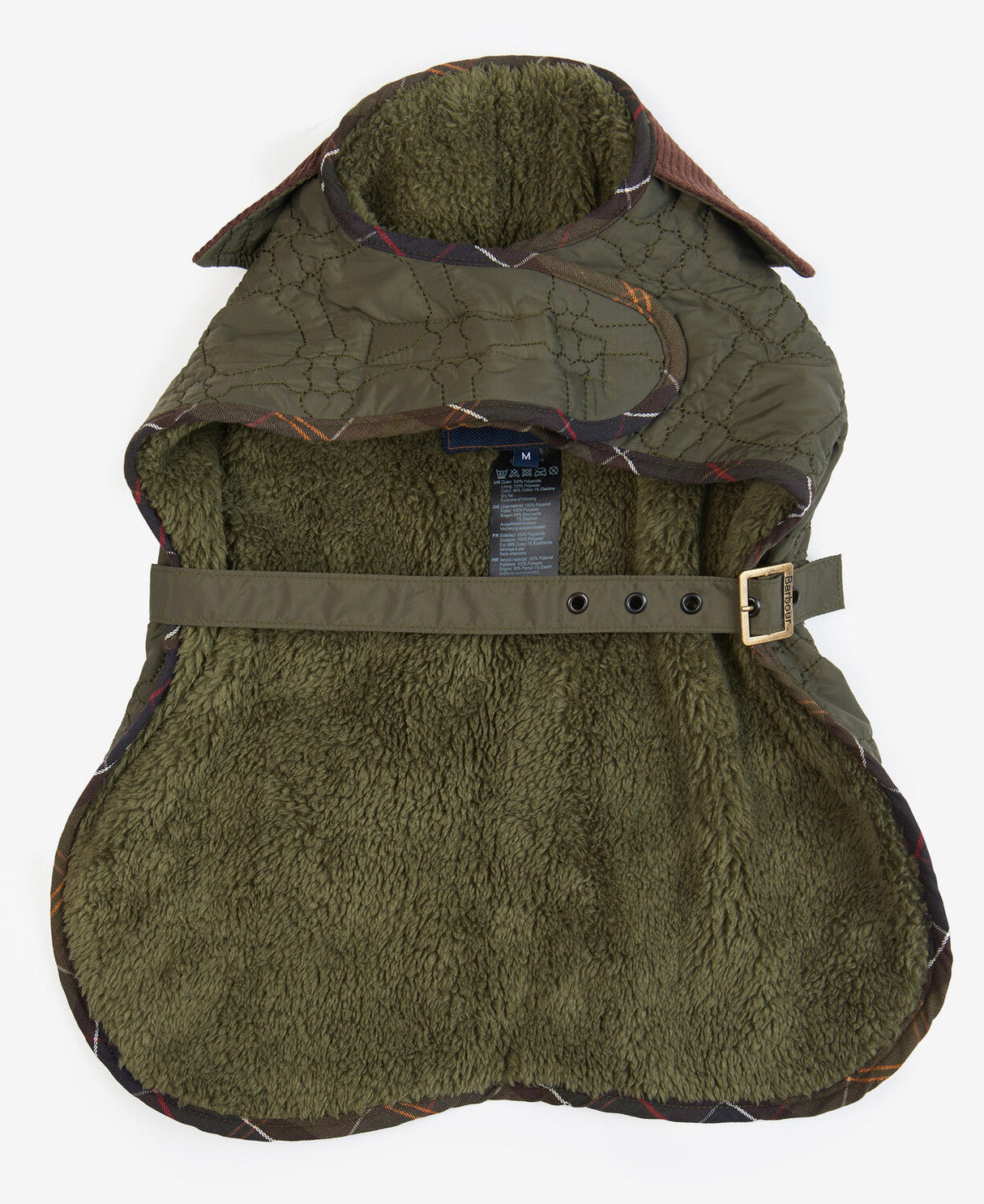 Barbour Dog Bone Quilted Dog Coat - Dark Olive