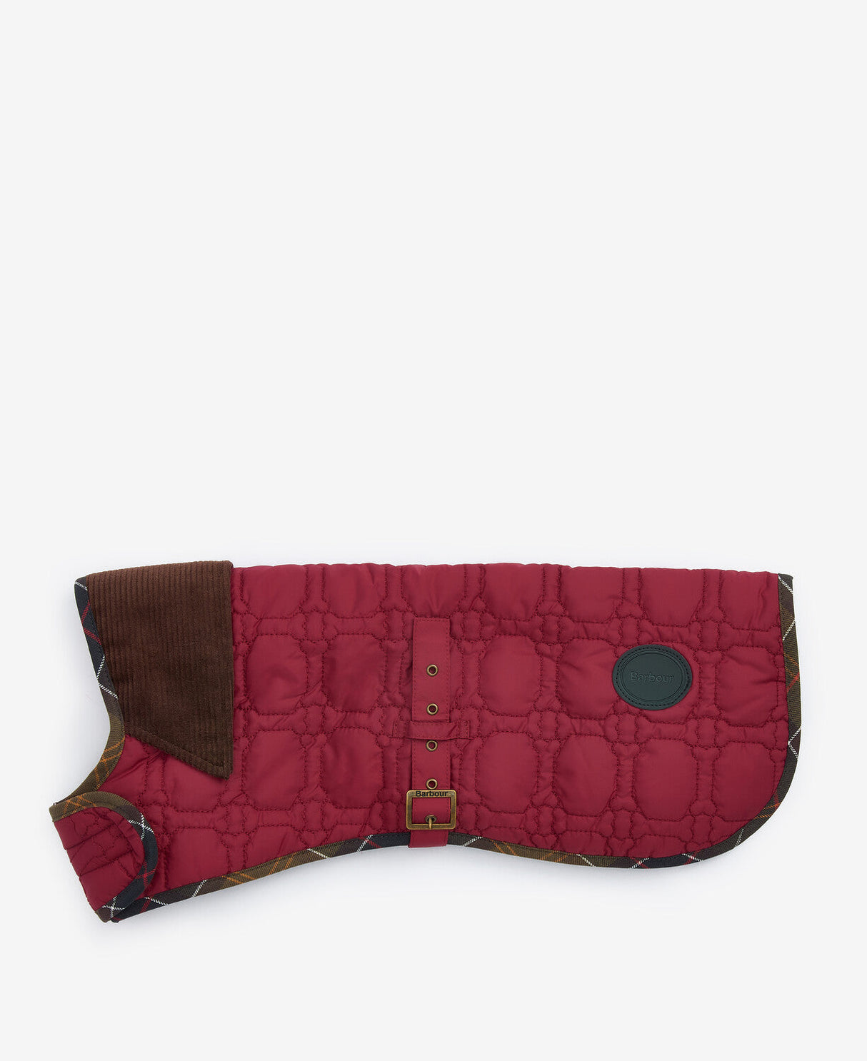 Barbour Dog Bone Quilted Dog Coat - Cranberry