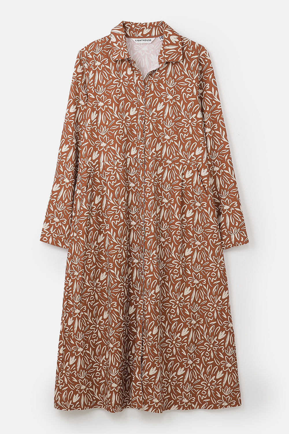 Lighthouse Ladies Elsie Dress - Rust Floral