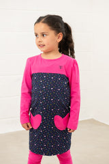 Lighthouse Esme Dress - Pink & Hearts