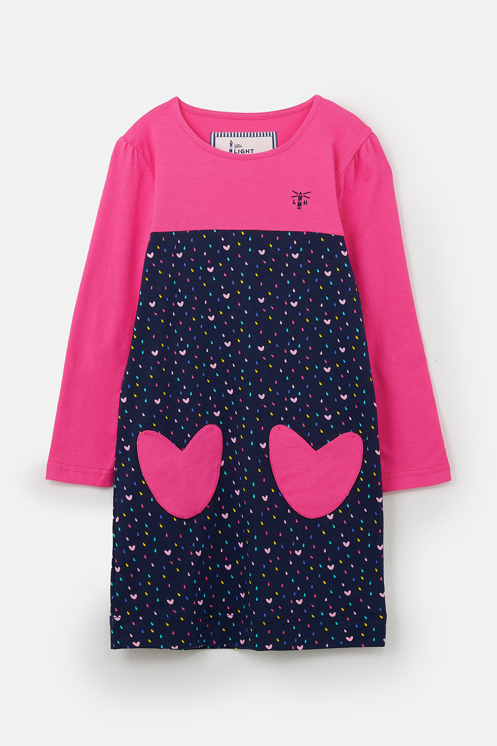 Lighthouse Esme Dress - Pink & Hearts