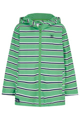Lighthouse Ethan Boys Coat - Sea Green Stripe