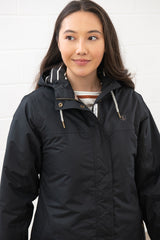 Lighthouse Eva Long Ladies Coat - Black